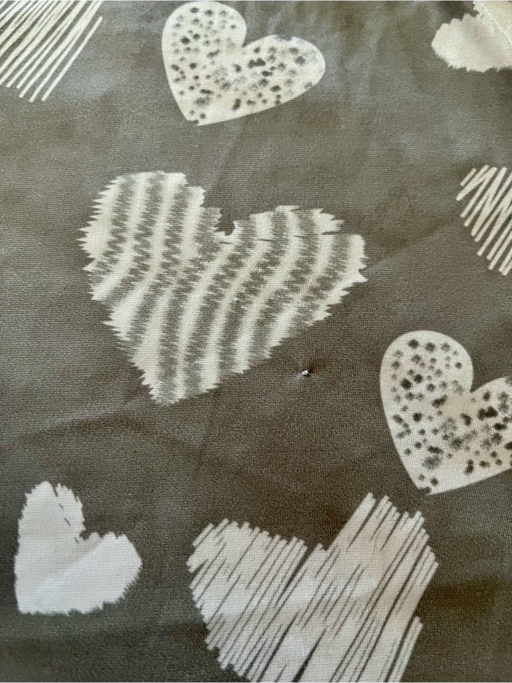 OOFOS Grey Heart Print Nursing Cover - Picture 3 of 5